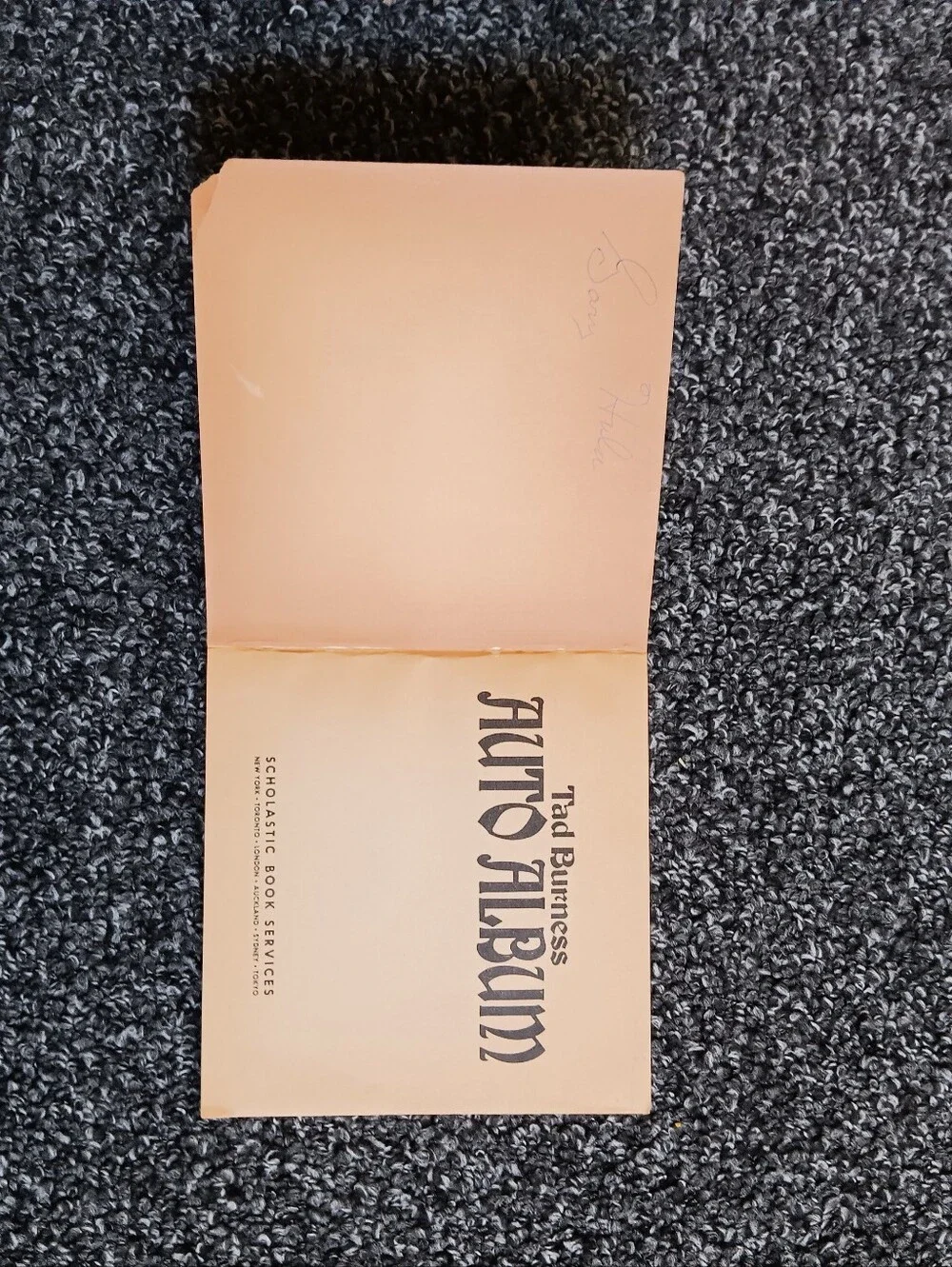 1975 Tad Burness Auto Album Vintage Auto Car Illustrated Paperback Book, USA